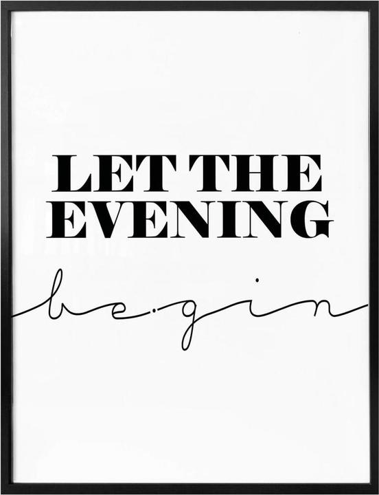 Actual product image Trenddeko Let the evening be-gin (30 x 40 cm)