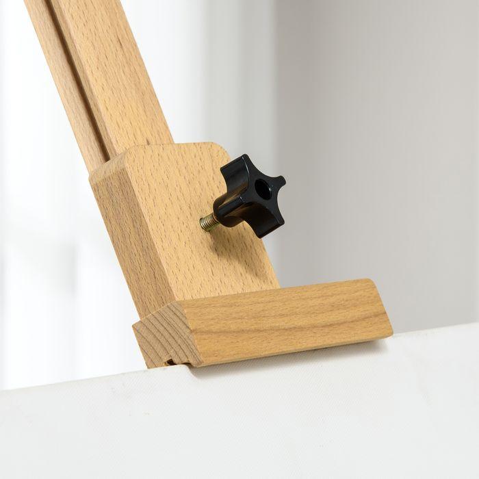 Image du produit Swisshandel24 Chevalet, chevalet en bois, réglable en hauteur, pliable, plumier, bois de hêtre, 65x110x180-235cm