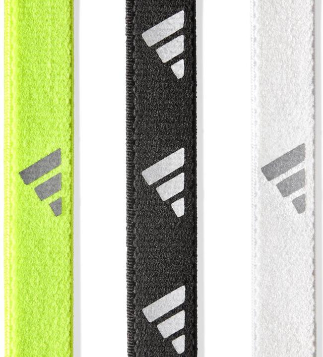 Actual product image adidas Hairbands Lucid Lemon, Schwarz, Silber
