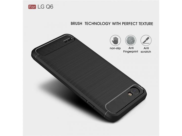Image du produit Screenguard LG Q6 Cover Carbon Brushed Soft TPU (LG Q6)
