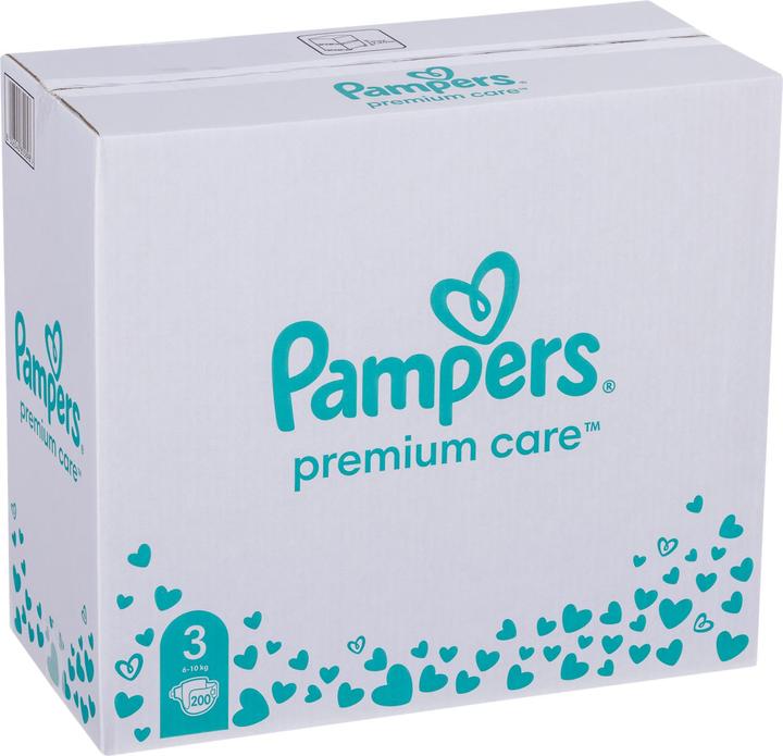 Image du produit Pampers Premium Care (Taille 3, Pack mensuel, 200 pièce(s))