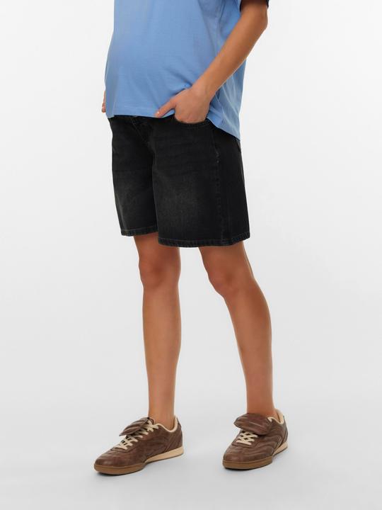 Produktbild Mamalicious Normal geschnitten Mid Rise 5-Pocket-Shorts Jeans-Shorts (XS)