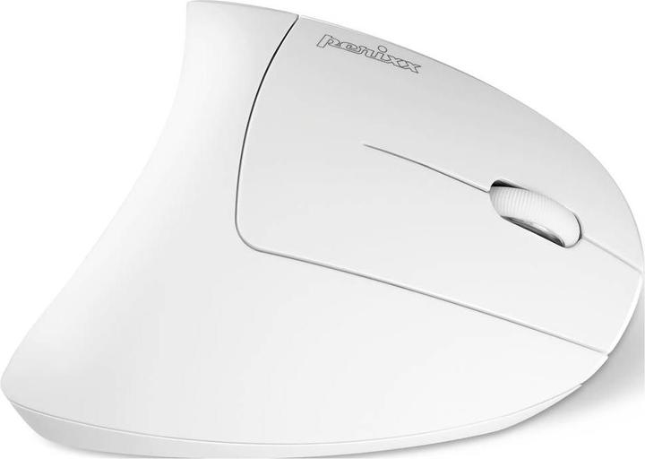 Actual product image Perixx PERIMICE-713 N W Ergonomic mouse wireless white 6 buttons 1000 dpi, 1500 (Wireless)