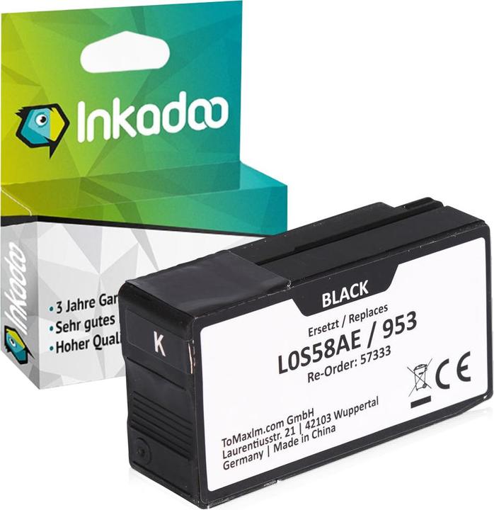 Produktbild Inkadoo Kompatibel Tinte für HP OfficeJet Pro 8730 (BK)