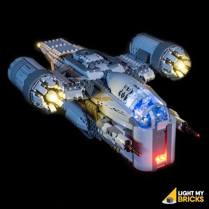 Actual product image Light my bricks LED Light Set for LEGO Stars Wars - The Mandalorian - Bounty Hunter Transporter