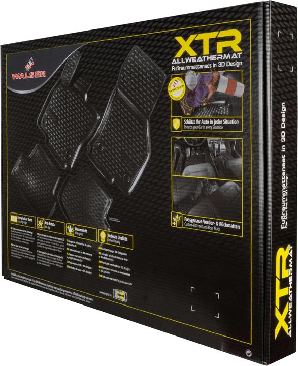 Actual product image Walser Rubber mats XTR for Audi Q3 (F3B) 2018-Today, Audi Q3 Sportback (F3N) 2019-Today (2 front mats + 2 rear mats)