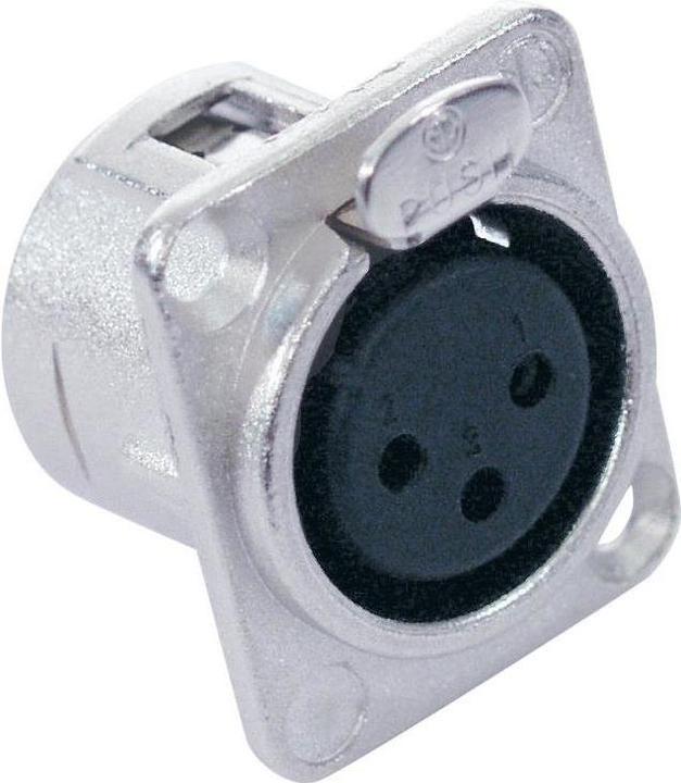 Image du produit Neutrik NC3-FDL-1, connecteur XLR encastrable 3 pôles
