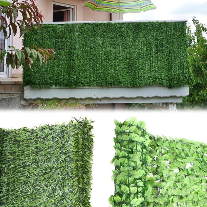 Immagine prodotto Swisshandel24 Schermo Privacy 300 x 150 cm Rivestimento frangivento per Balcone Terrazza Recinzione Abete Largo