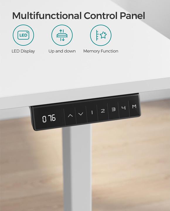 Actual product image Songmics Höhenverstellbares Schreibtischgestell