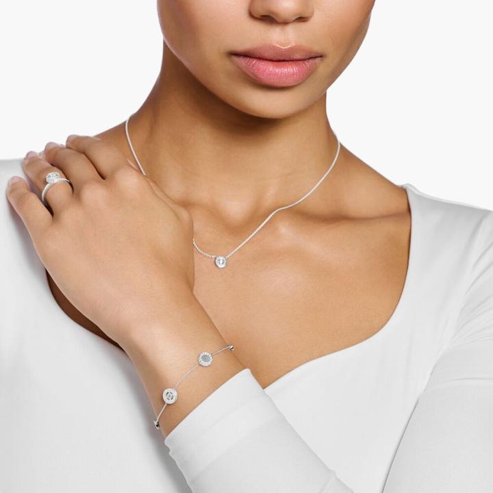 Produktbild Thomas Sabo Armband Kreis mit weissen Steinen silber (19 cm, 925er Silber)