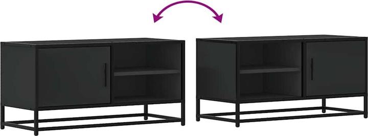 Productafbeelding VidaXL TV-meubel Lowboard TV-meubel TV-tafel Houtmateriaal Metaal (80 x 34,5 x 40 cm)
