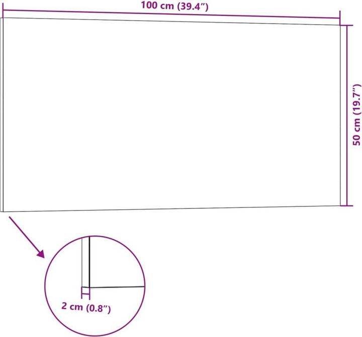 Actual product image VidaXL Cleitos (100 x 50 cm)