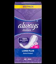 Actual product image Always Dailies Extra Protect (40 x, Sanitary pads)
