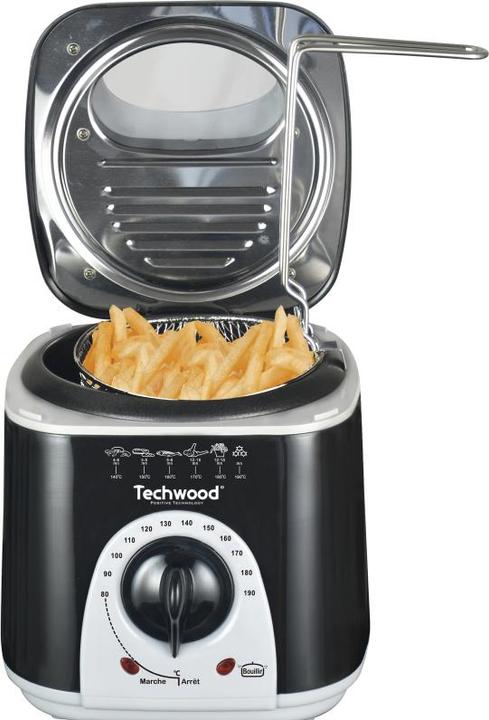 Techwood Friggitrice TFF-86 Friggitrice singola stand-alone Nero, Grigio