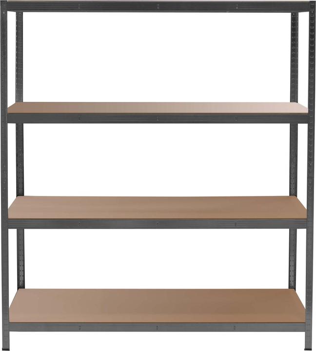 Image du produit Wiltec Étagère pour charges lourdes anthracite 160x60x180cm Étagère enfichable d'atelier Cave