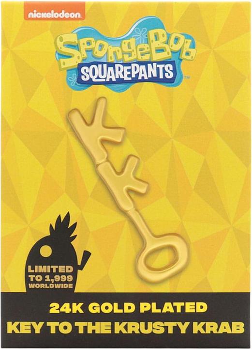 Produktbild Fanattik SpongeBob Schwammkopf Replik Krosse Krabbe Key 24k Gold Plated