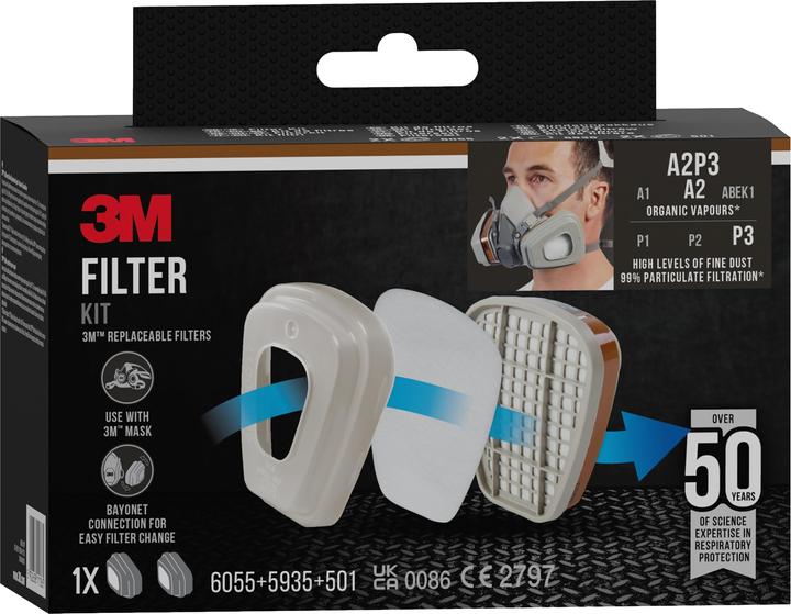 Actual product image 3M - (A2, A2P3, P3, 2 x)