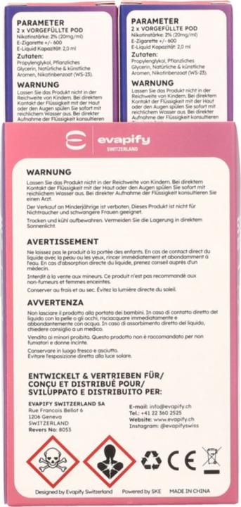 Energy Label SKE 4in1 POD 2x (Raspberry, Bilberry)