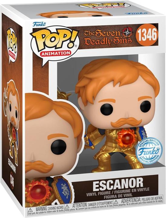 Immagine prodotto Funko Pop! Animazione: I sette peccati capitali - Escanor (con ascia) (metallizzato) (Edizione speciale)