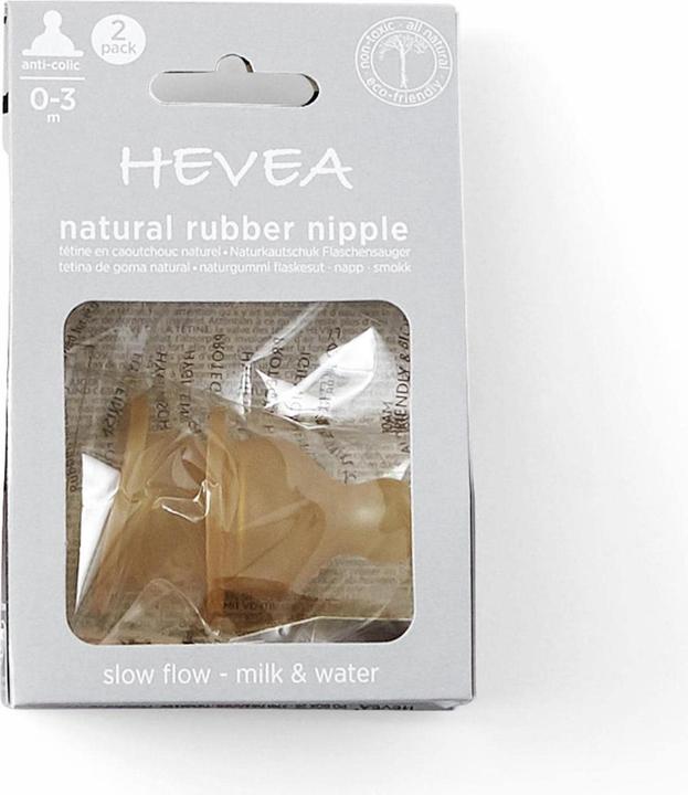 Actual product image Hevea Teats slow flow 2 pieces