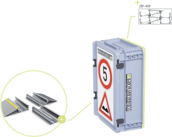 Produktbild Dönges Modul-Schlauchbrücke Aluminium, Typ 2B-4M (Kabelbrücke)