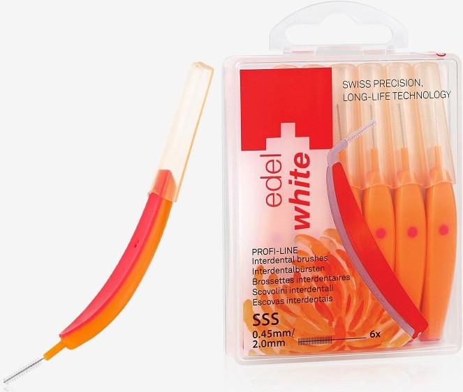 Produktbild Edel + White Interdentalbürsten SSS 0.45mm 6 Stk. (6 x, 0.45 mm)
