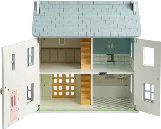 Actual product image Bigjigs Puppenhaus aus Holz, Sommerhaus