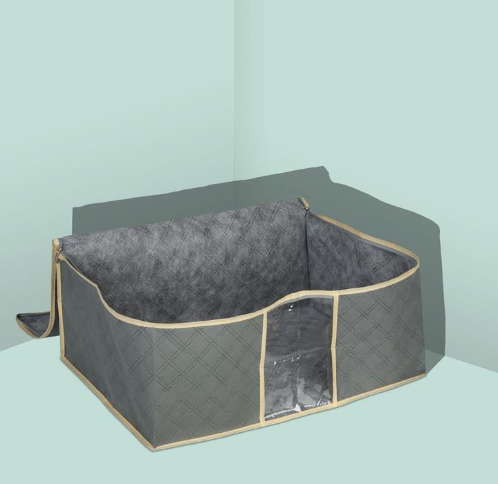 Actual product image Relaxdays 2x Bettdecken-Aufbewahrungstasche (60 x 44 x 25 cm)