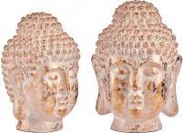Immagine prodotto Ibergarden grande testa di buddha in poliresina bianca e o