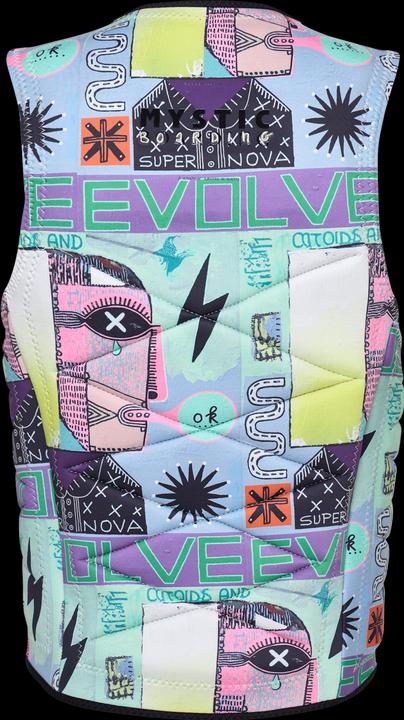 Actual product image Mystic Outlaw Impact Vest Fzip Wake (L)
