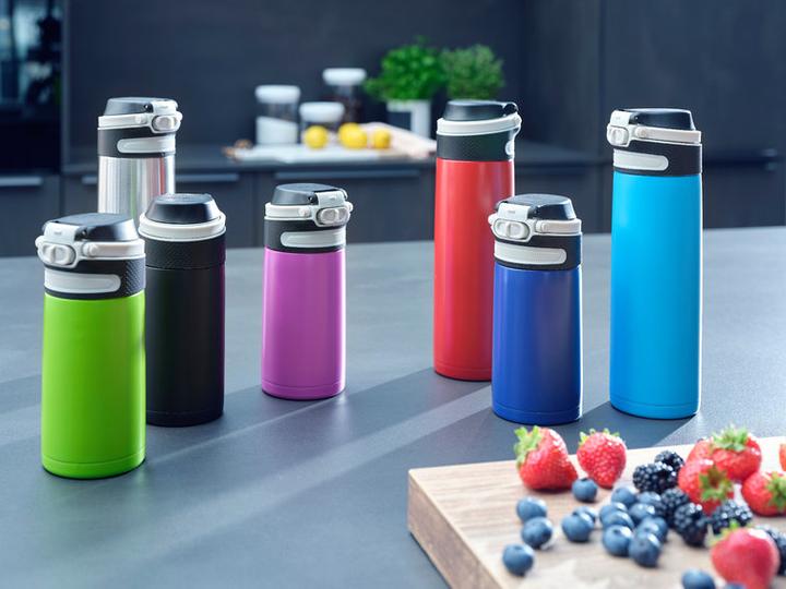 Produktbild Leifheit Borraccia Flip Acciaio Nero 350ml (0.35 l)