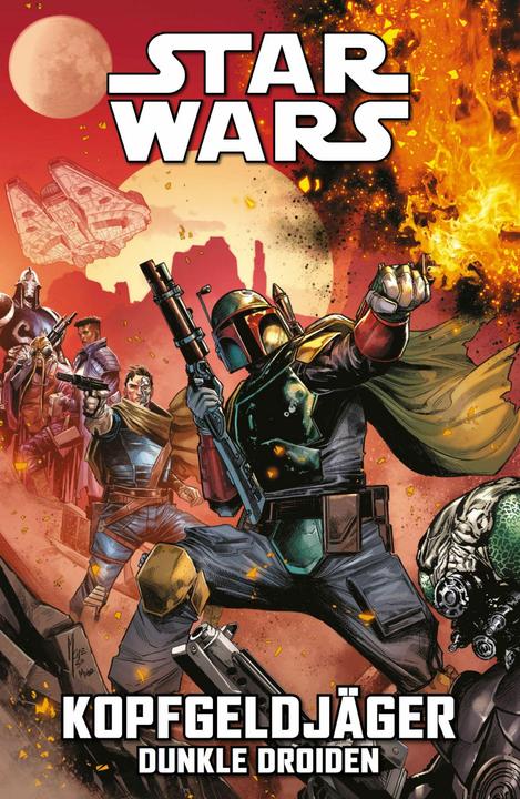 Actual product image Panini Star Wars Comics: Kopfgeldjäger VII - Dunkle Droiden (German, Paolo Villanelli, Ethan Sacks, Davide Tinto, Jethro Morales, Lan Medina, 2024)