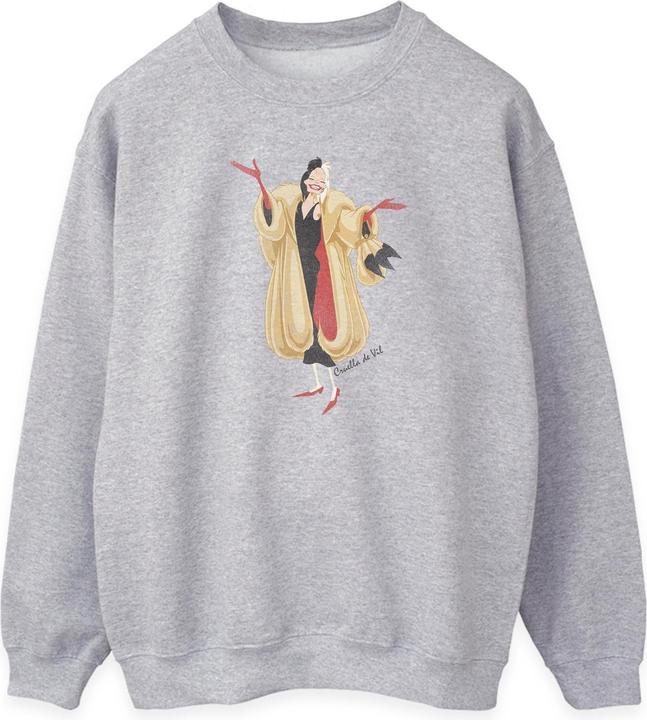 Immagine prodotto 101 Dalmatians Felpa classique Cruella De Vil Heather Donna/Ladies (S)