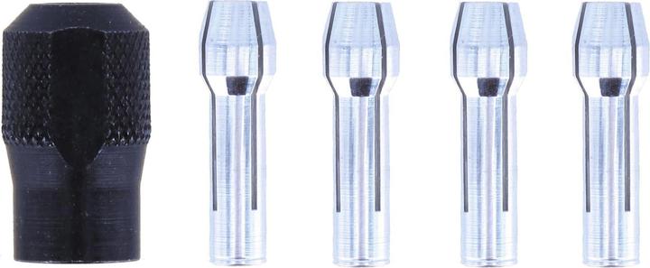 Actual product image Dremel Collet set (clamping nut, collets 0.8 / 1.6 / 2.4 / 3.2 mm) (5 pieces)
