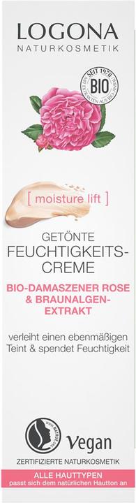 Image du produit Logona MOISTURE LIFT crème hydratante teintée rose bio crème (30 ml, Crème de jour teintée)