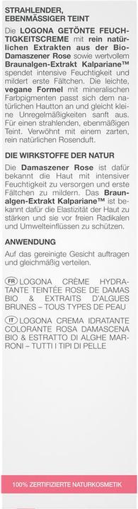 Image du produit Logona MOISTURE LIFT crème hydratante teintée rose bio crème (30 ml, Crème de jour teintée)