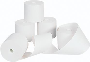 Immagine prodotto Soennecken Rotoli per registratori di cassa 57mm/25m/12mm 2 pieghe bianche 64mm O 5 pezzi/confezione.