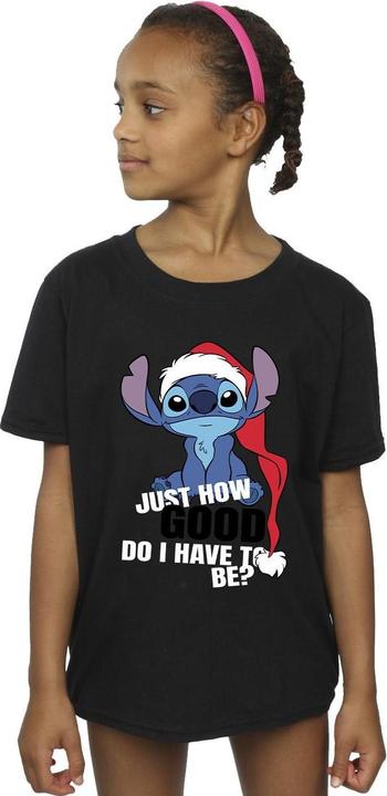 Actual product image Disney Girls Lilo & Stitch Just How Good Cotton T-Shirt (140, 146)