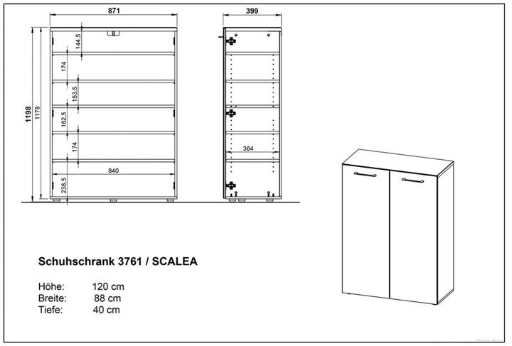 Produktbild Germania Itzel (88 x 40 x 120 cm)