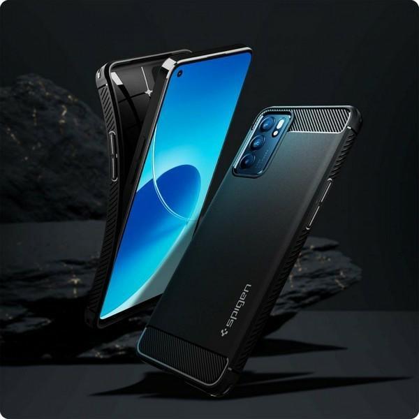 Produktbild Spigen RUGGED ARMOR OPPO RENO 6 5G MATTE Black (Oppo Reno 6 5G)