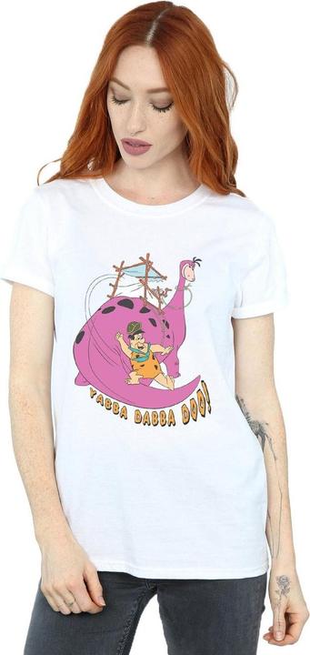 Actual product image The Flintstones Womens/Ladies Yabba Dabba Doo Cotton Boyfriend T-Shirt (3XL)