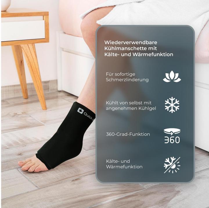 Actual product image Quick Aid Ankle cooling cuff (M)