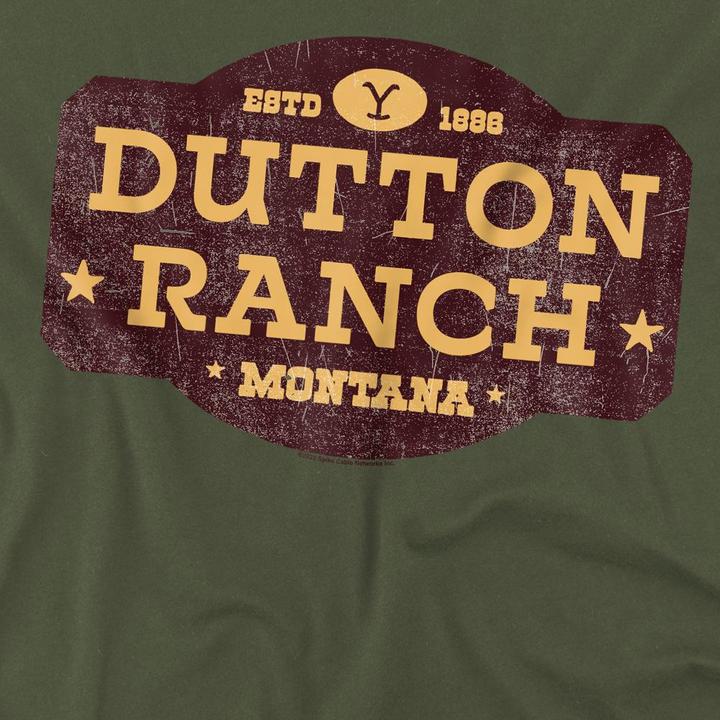 Immagine prodotto Yellowstone Dutton Ranch Maglietta Effetto invecchiato Uomo (S)