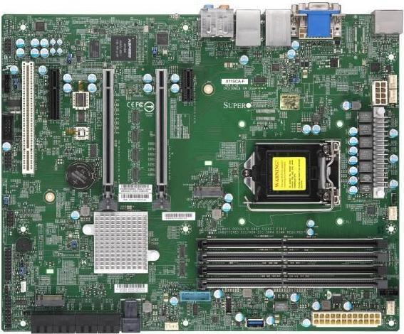 Actual product image Supermicro X11SCA-F LGA1151 C246 DDR4 ATX (LGA 1151, Intel C246, ATX)