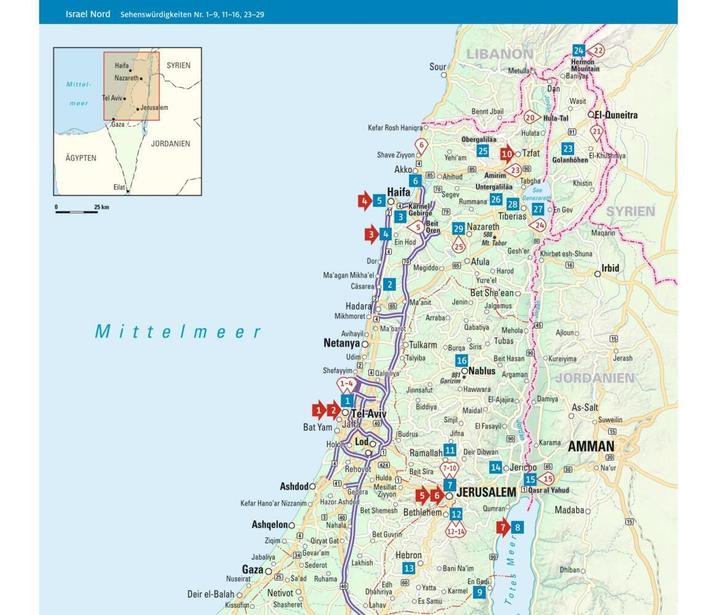 Produktbild Reiseführer Israel und Palästina (Deutsch, Franziska Knupper, 2020)
