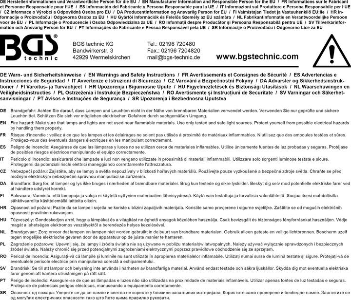 Immagine prodotto BGS Mini torcia da lavoro in alluminio a COB-LED (300 lm)