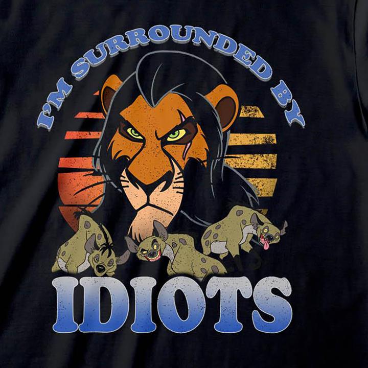 Immagine prodotto The Lion King Maglietta Surrounded By Idiots (S)