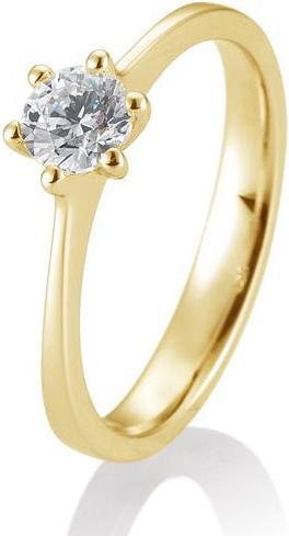 Actual product image Breuning 6 prong set 0.40-0.60 ct. (57, 585/14 K Gold)