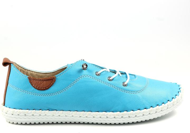 Actual product image Lunar Womens/Ladies St Ives Leather Plimsolls (38)