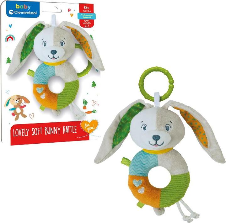 Produktbild Clementoni Baby - Plüsch Rassel Hase
